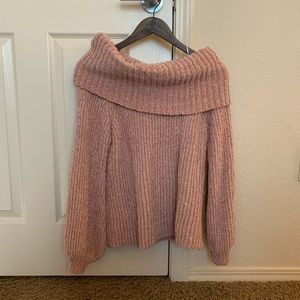 Off shoulder sweater